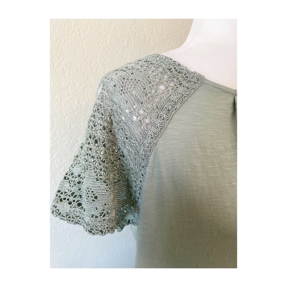 Lucky Brand Green Tee Sz M - Picture 4 of 8